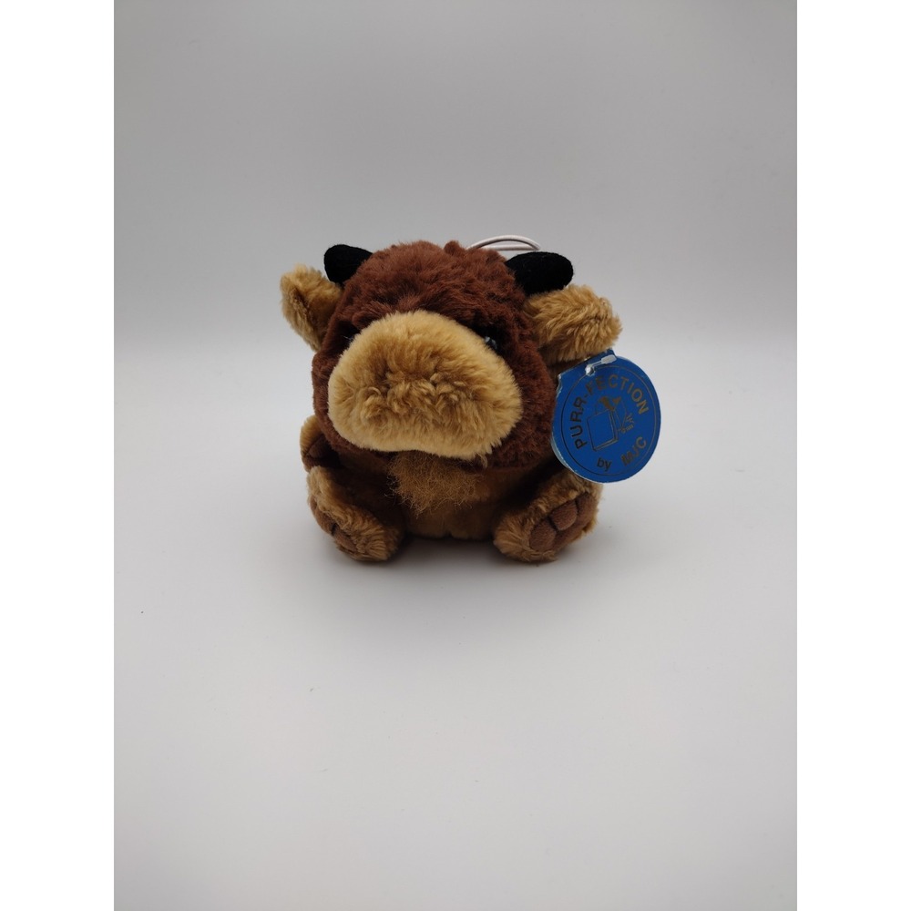 Bubba Bison Bull Plush Buffalo 1997 Purrfection MJC Cushy Critter Stuffed Animal